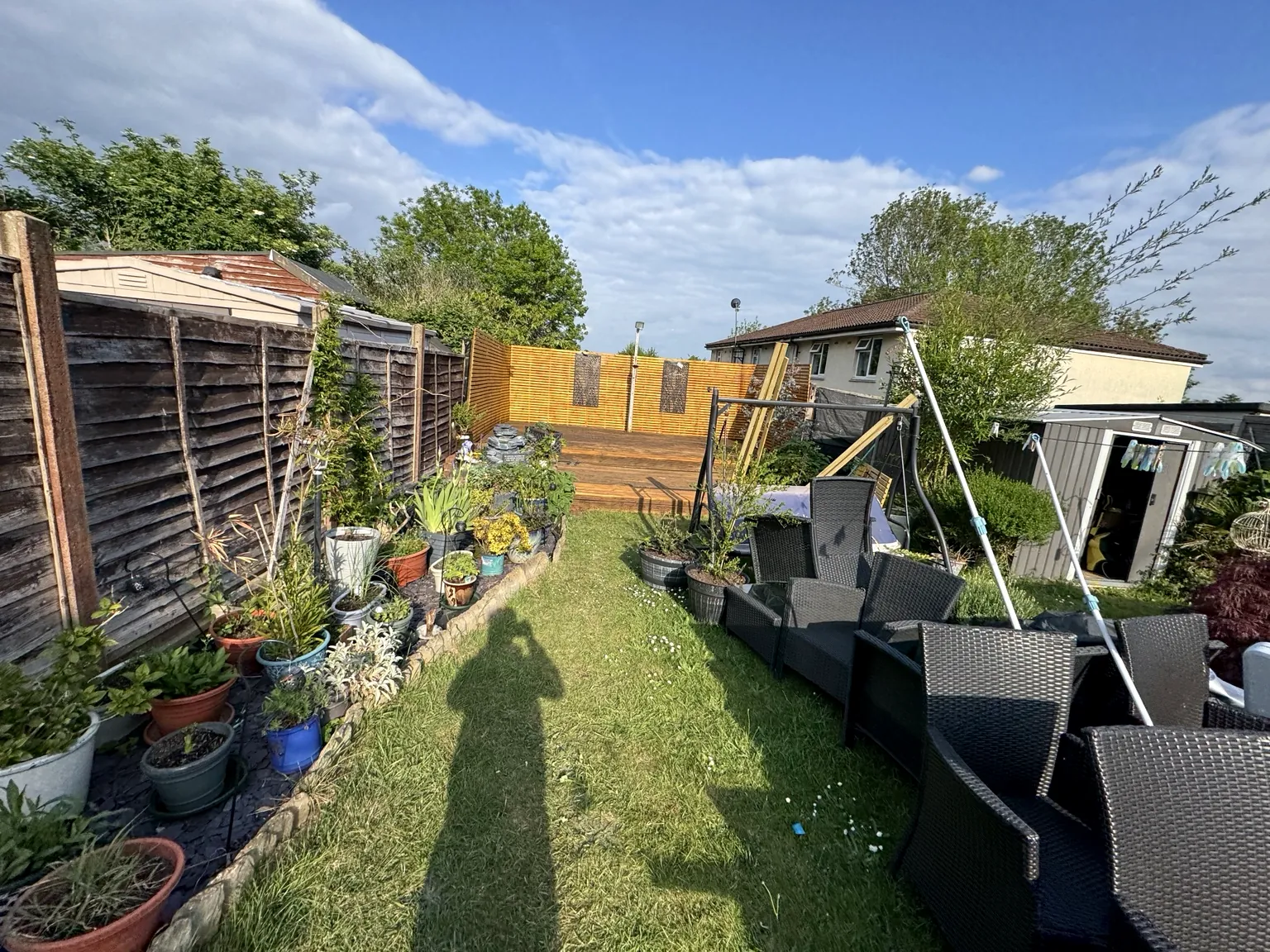 Maintained back garden