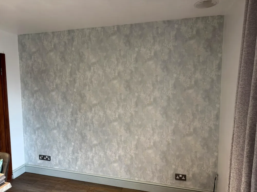 Finished decorative feature wall